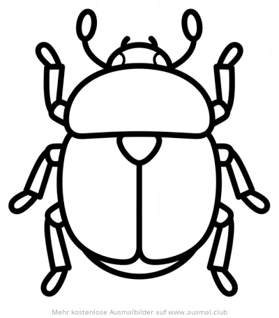 Skarabäus Ausmalbild im ägyptischen Stil