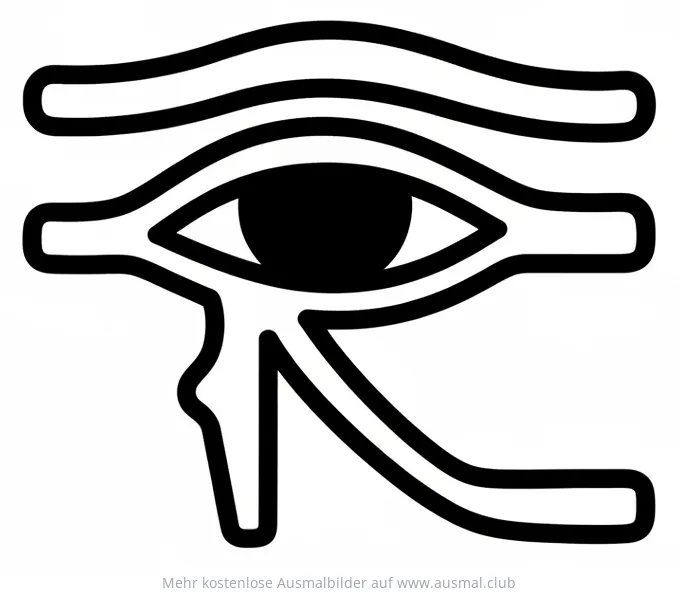 Auge des Horus Ausmalbild