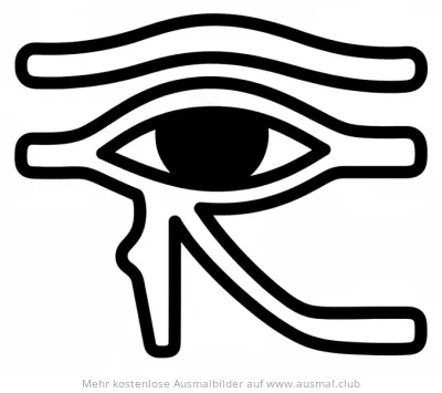 Auge des Horus Ausmalbild