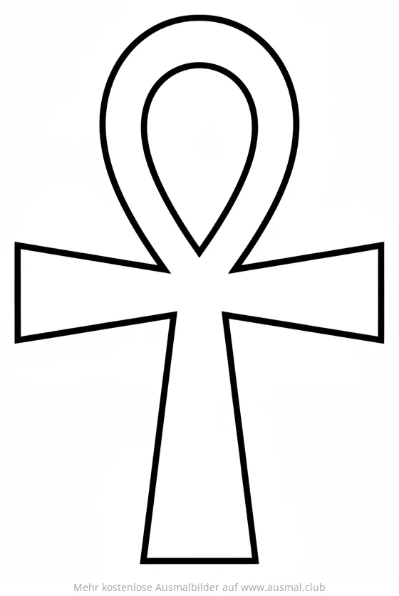 Anch Ausmalbild, ägyptisches Symbol