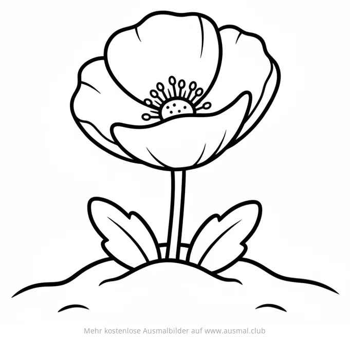 Blume Ausmalbild in der Arktis