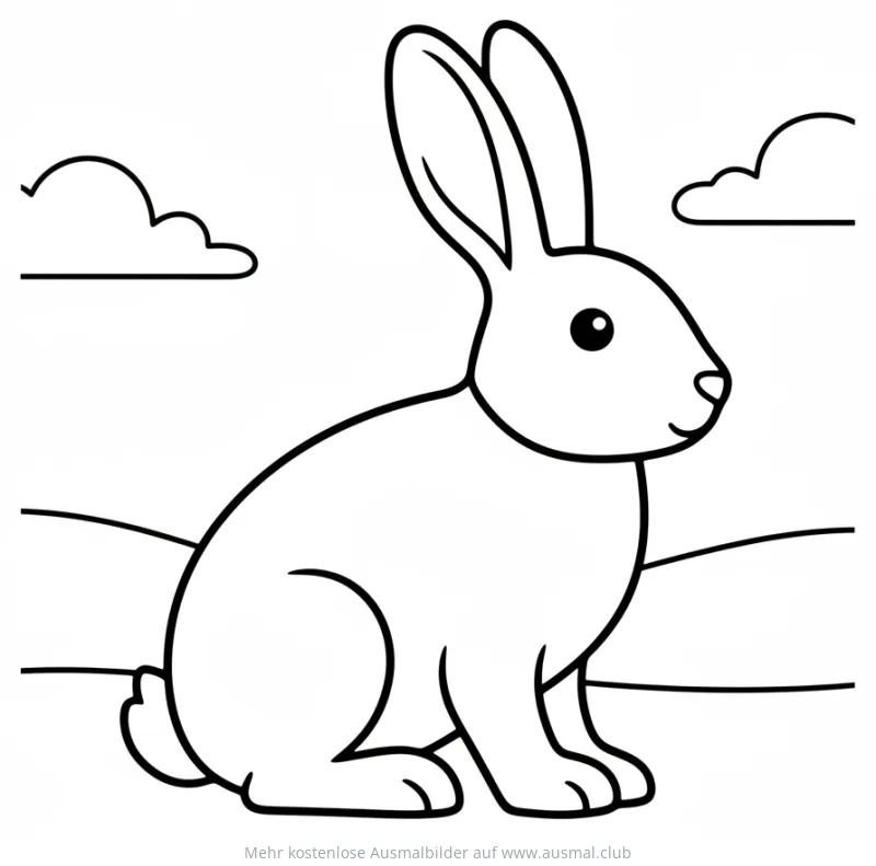 Arktischer Hase Ausmalbild
