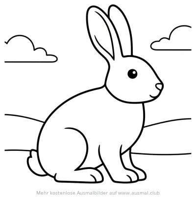 Arktischer Hase Ausmalbild