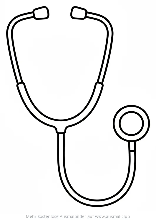 Stethoskop Ausmalbild