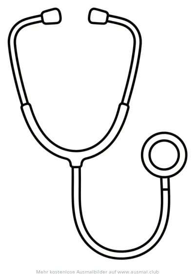 Stethoskop Ausmalbild