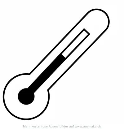 Thermometer Ausmalbild