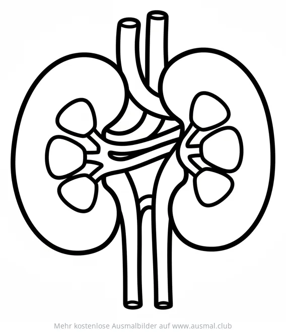 Niere Ausmalbild Anatomie
