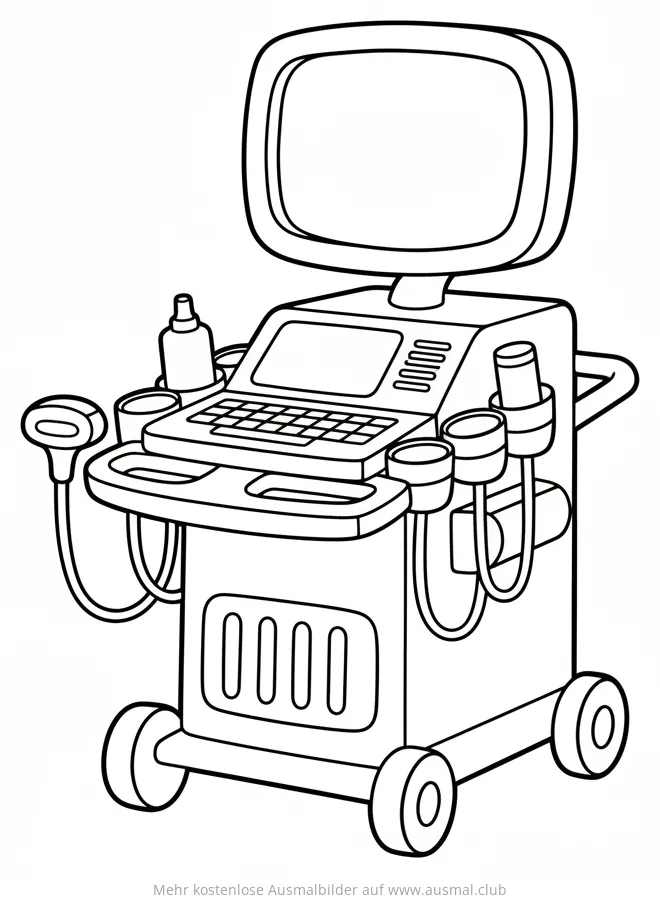 Ultraschallgerät Ausmalbild