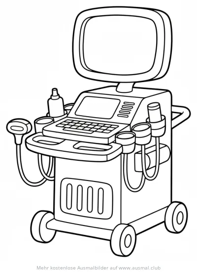 Ultraschallgerät Ausmalbild