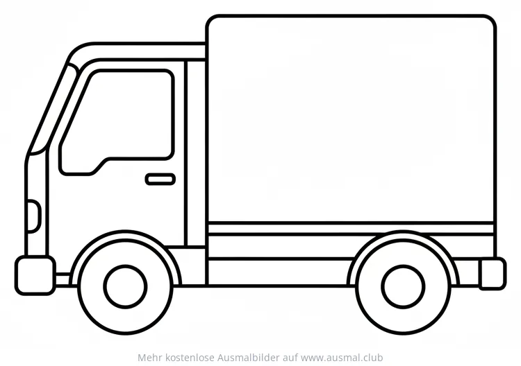 Lieferwagen Ausmalbild