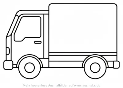 Lieferwagen Ausmalbild