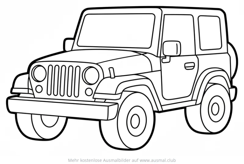 Jeep Ausmalbild