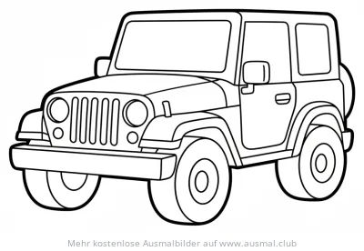 Jeep Ausmalbild