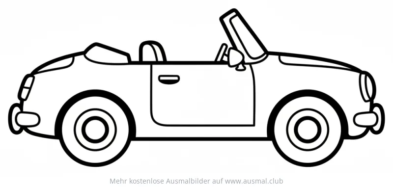 Cabrio Ausmalbild