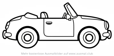 Cabrio Ausmalbild