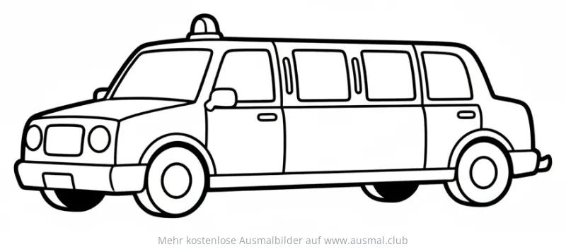 Limousine Ausmalbild