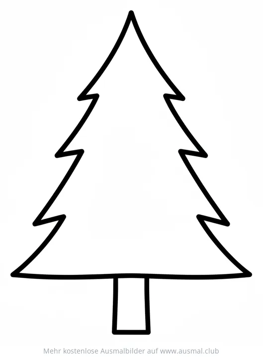 Fichte Ausmalbild