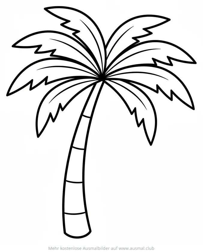 Palme Ausmalbild