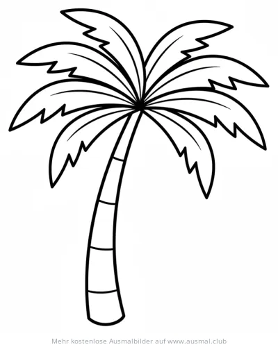 Palme Ausmalbild