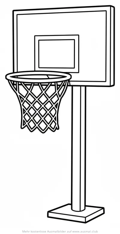 Basketballnetz Ausmalbild