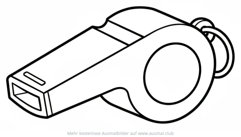 Trillerpfeife Ausmalbild