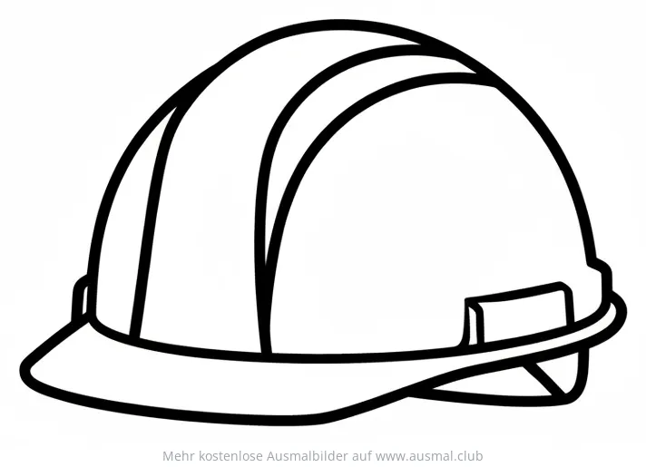 Bauhelm Ausmalbild