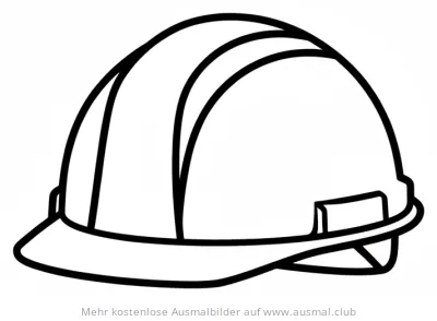 Bauhelm Ausmalbild