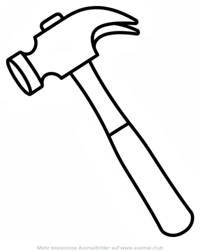 Hammer Ausmalbild
