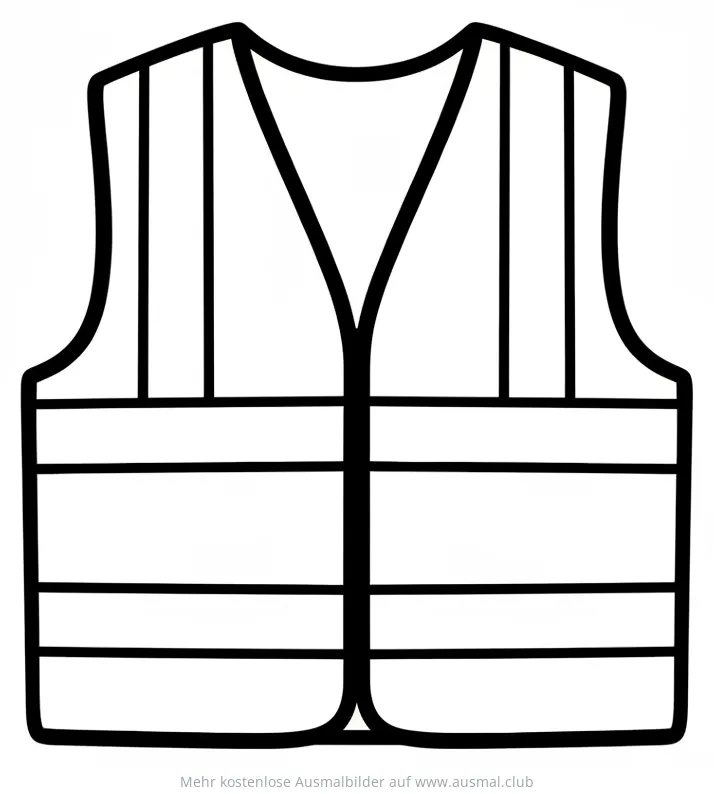Warnweste Ausmalbild