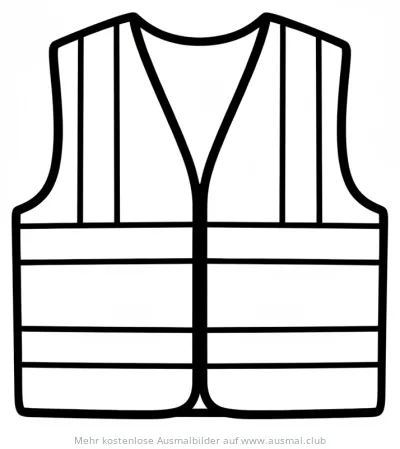Warnweste Ausmalbild