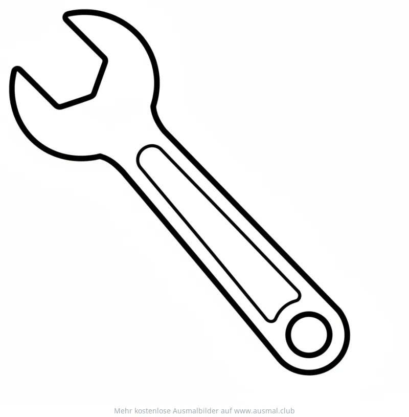 Schraubenschlüssel Ausmalbild