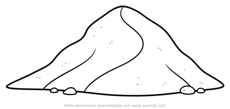 Sandhaufen Ausmalbild