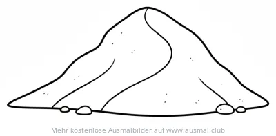 Sandhaufen Ausmalbild