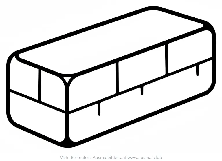 Einzelner Ziegelstein Ausmalbild