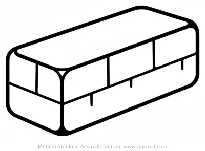 Einzelner Ziegelstein Ausmalbild