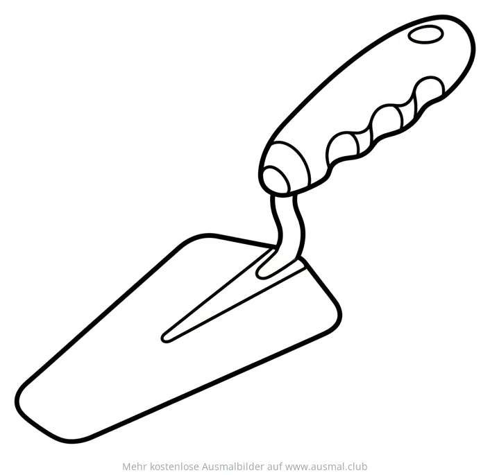 Maurerkelle Ausmalbild