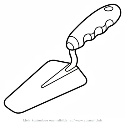 Maurerkelle Ausmalbild