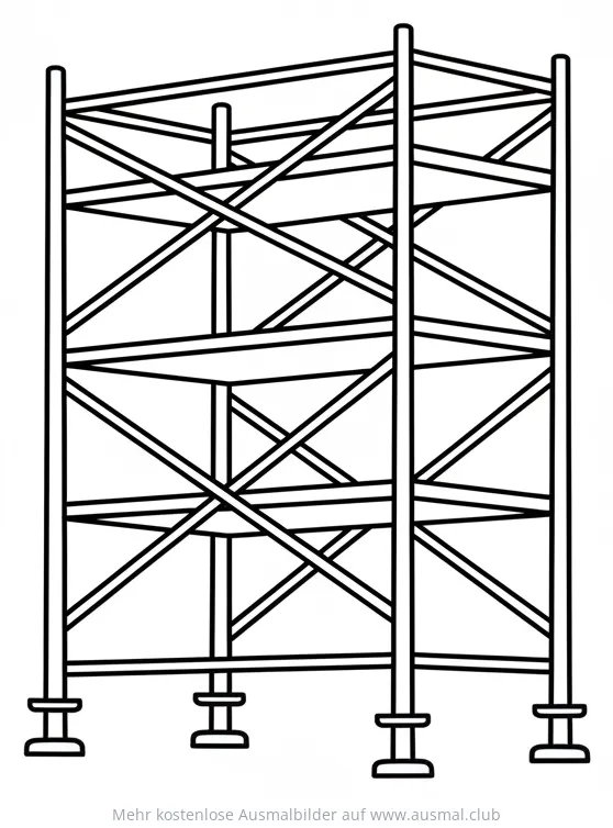 Gerüst Ausmalbild