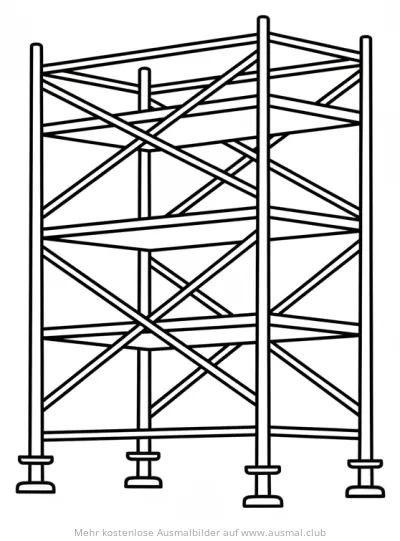 Gerüst Ausmalbild