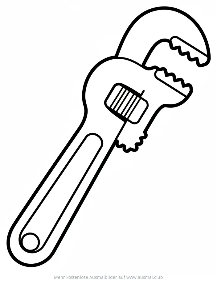 Rohrzange Ausmalbild