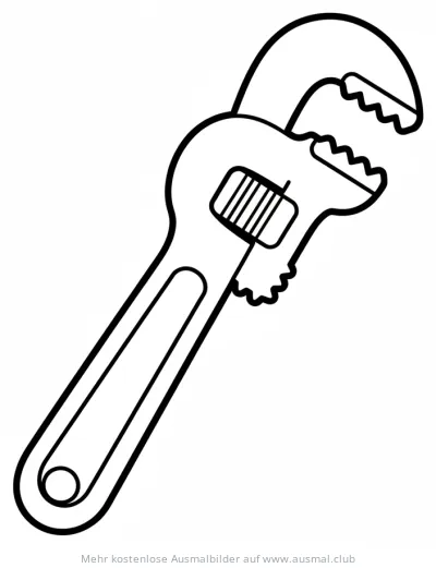 Rohrzange Ausmalbild