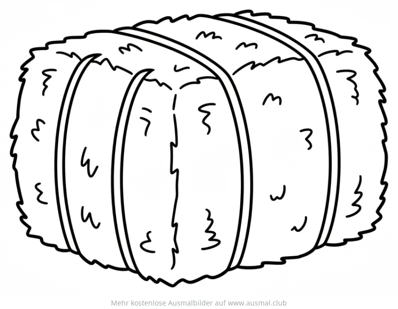 Heuballen Ausmalbild
