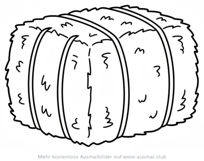 Heuballen Ausmalbild