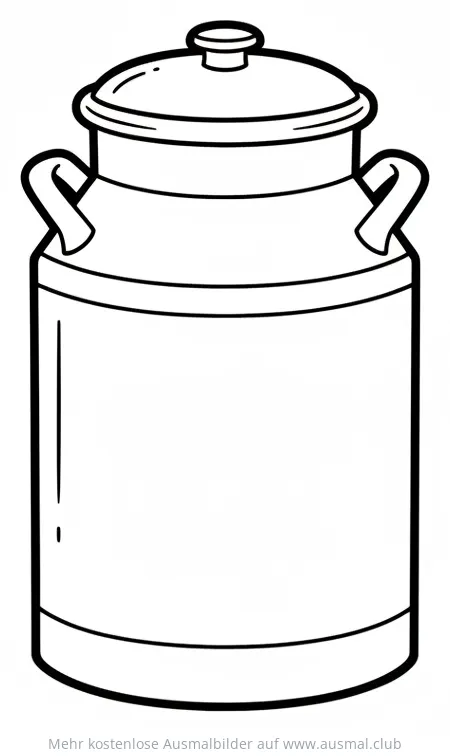 Milchkanne Ausmalbild