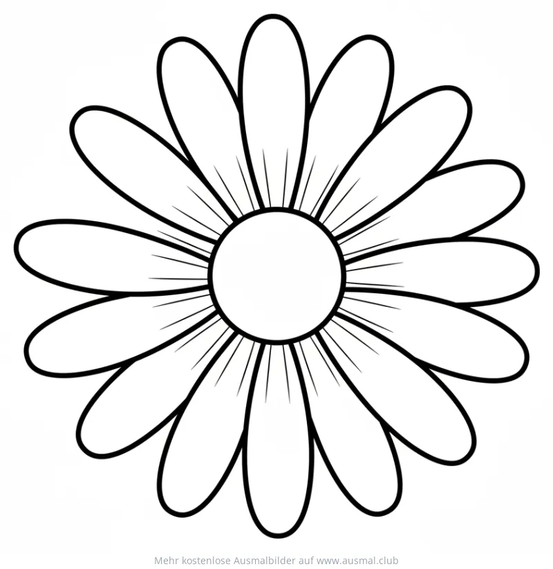 Gänseblümchen Ausmalbild