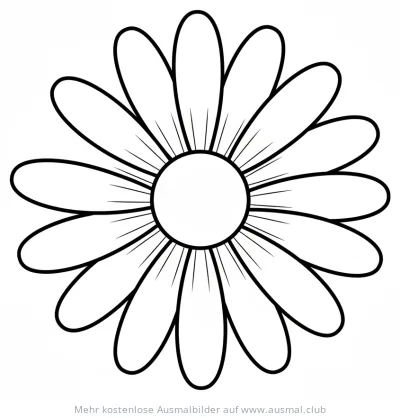 Gänseblümchen Ausmalbild