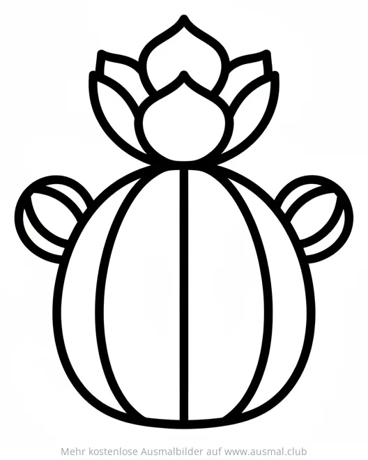 Kaktusblüte Ausmalbild