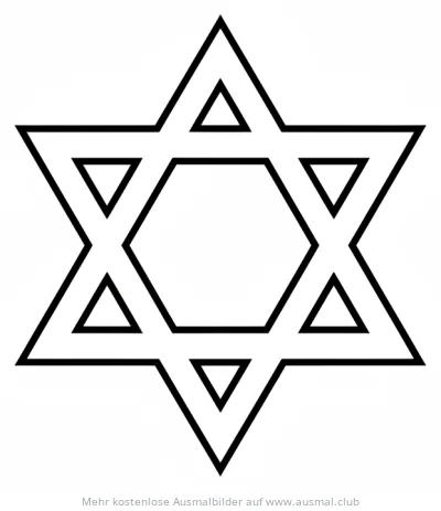 Davidstern Ausmalbild