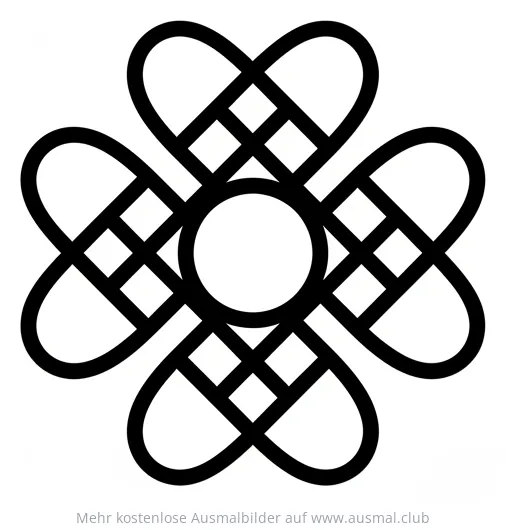 Chinesischer Knoten Ausmalbild