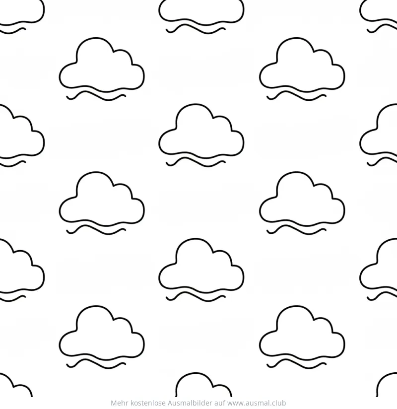 Chinesisches Neujahr Wolkenmuster Ausmalbild
